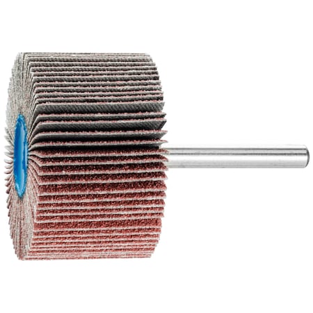 2 X 1 Mounted Flap Wheel - 1/4 Shank - Aluminum Oxide - 60 Grit